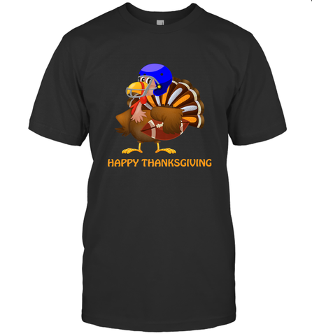 Cool Happy Thanksgiving Football Shirt Gobble Player Turkey Men's T-Shirt Men's T-Shirt / Black / S Men's T-Shirt - FordPhuMy
