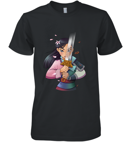 Disney Mulan Anime Half Girl Half Warrior Men's Premium T-Shirt Men's Premium T-Shirt / Black / XS Men's Premium T-Shirt - FordPhuMy