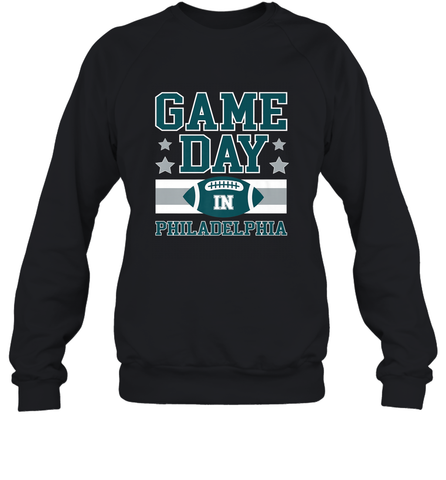 NFL Philadelphia Philly Game Day Football Home Team Crewneck Sweatshirt Crewneck Sweatshirt / Black / S Crewneck Sweatshirt - FordPhuMy