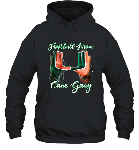 Football mom cane gang 2 Hooded Sweatshirt Hooded Sweatshirt / Black / S Hooded Sweatshirt - FordPhuMy