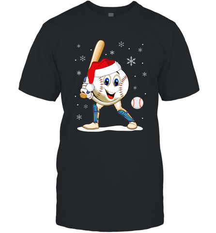 Christmas Baseball Santa Xmas Gift Lover Men's T-Shirt Men's T-Shirt / Black / S Men's T-Shirt - FordPhuMy