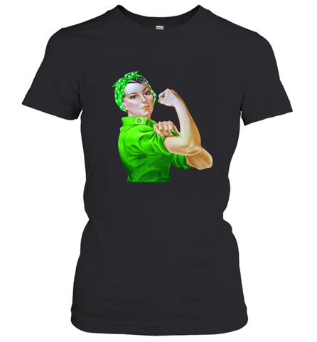 Rosie The Riveter St Patricks Day Women's T-Shirt Women's T-Shirt / Black / S Women's T-Shirt - FordPhuMy