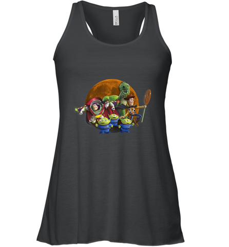 Disney Pixar Toy Story Halloween Moon Group Women's Racerback Tank Women's Racerback Tank / Black / XS Women's Racerback Tank - FordPhuMy