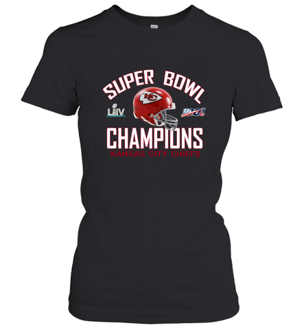 NFL super bowl Kansas City Chiefs Logo Helmet champions Women's T-Shirt Women's T-Shirt / Black / S Women's T-Shirt - FordPhuMy