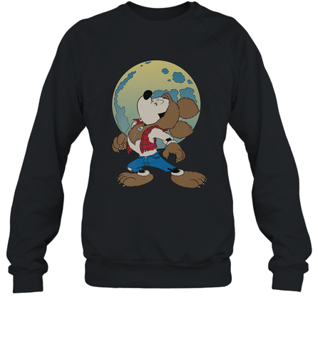 Disney Mickey Mouse Werewolf Halloween Costume Crewneck Sweatshirt Crewneck Sweatshirt / Black / S Crewneck Sweatshirt - FordPhuMy