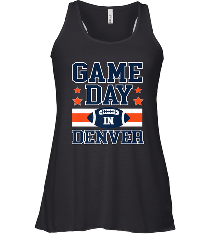 NFL Denver Co Game Day Football Home Team Colors Women's Racerback Tank Women's Racerback Tank / Black / XS Women's Racerback Tank - FordPhuMy