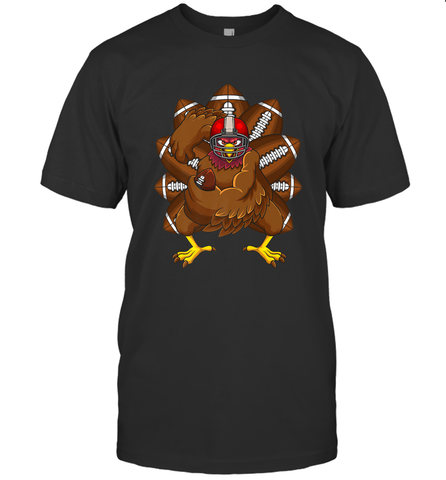 Cool Turkey Football Feathers Funny Thanksgiving Sports Men's T-Shirt Men's T-Shirt / Black / S Men's T-Shirt - FordPhuMy