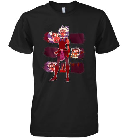 Star Wars Forces of Destiny Ahsoka Panels Men's Premium T-Shirt Men's Premium T-Shirt / Black / XS Men's Premium T-Shirt - FordPhuMy