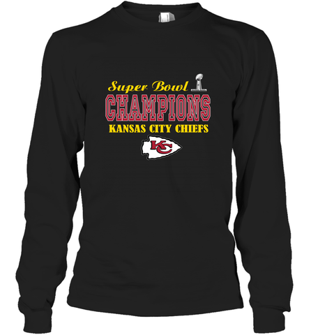 NFL super bowl Kansas City Chiefs champions Long Sleeve T-Shirt Long Sleeve T-Shirt / Black / S Long Sleeve T-Shirt - FordPhuMy