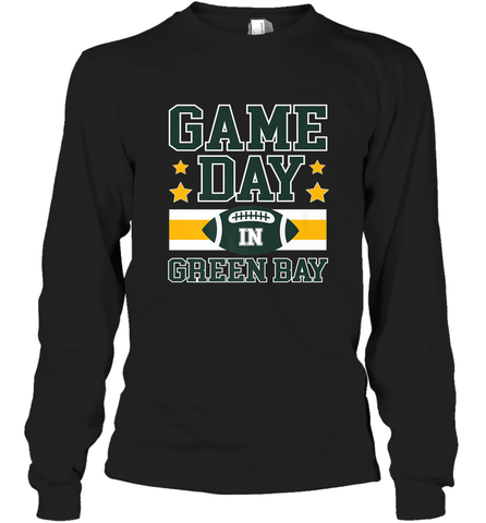 NFL Green Bay WI. Game Day Football Home Team Long Sleeve T-Shirt Long Sleeve T-Shirt / Black / S Long Sleeve T-Shirt - FordPhuMy