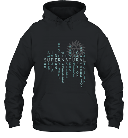 Supernatural For Men Woman Hooded Sweatshirt Hooded Sweatshirt / Black / S Hooded Sweatshirt - FordPhuMy