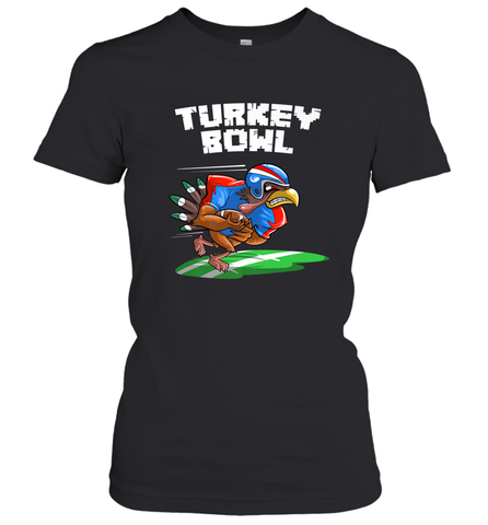 Cool Turkey Bowl _ Funny Thanksgiving Football Player Gift Women's T-Shirt Women's T-Shirt / Black / S Women's T-Shirt - FordPhuMy