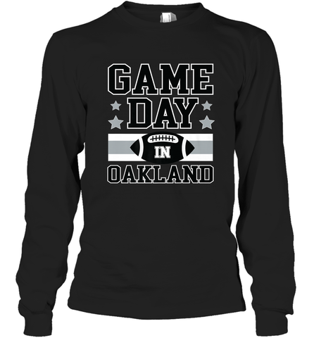 NFL Oakland Game Day Football Home Team Long Sleeve T-Shirt Long Sleeve T-Shirt / Black / S Long Sleeve T-Shirt - FordPhuMy