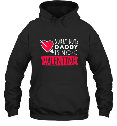 Kids Funny Valentine's Day Present For Your Little Girl, Daughter Hooded Sweatshirt Hooded Sweatshirt / Black / S Hooded Sweatshirt - FordPhuMy