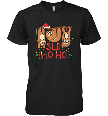 Sloth Christmas Men's Premium T-Shirt Men's Premium T-Shirt / Black / XS Men's Premium T-Shirt - FordPhuMy