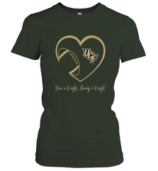 UCF Knights Football Inside Heart  Team  Apparel Women's T-Shirt Women's T-Shirt - FordPhuMy
