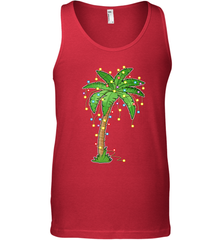 Christmas Lights Palm Tree Beach Funny Tropical Xmas Gift Men's Tank Top Men's Tank Top - FordPhuMy