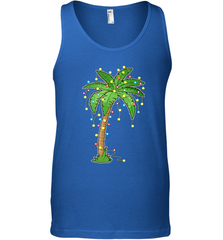 Christmas Lights Palm Tree Beach Funny Tropical Xmas Gift Men's Tank Top Men's Tank Top - FordPhuMy