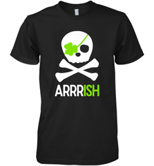 St. Patricks Day Irish Pirate Skull and Cross bones Men's Premium T-Shirt Men's Premium T-Shirt - FordPhuMy