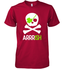 St. Patricks Day Irish Pirate Skull and Cross bones Men's Premium T-Shirt Men's Premium T-Shirt - FordPhuMy