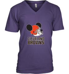 Nfl Cleveland Browns Mickey Mouse Team Men's V-Neck Men's V-Neck - FordPhuMy