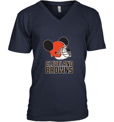 Nfl Cleveland Browns Mickey Mouse Team Men's V-Neck Men's V-Neck - FordPhuMy