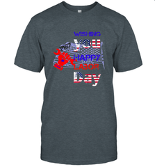 Happy labor day wishes USA flag for men and woman Men's T-Shirt Men's T-Shirt - FordPhuMy