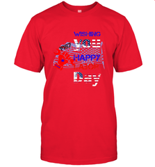 Happy labor day wishes USA flag for men and woman Men's T-Shirt Men's T-Shirt - FordPhuMy