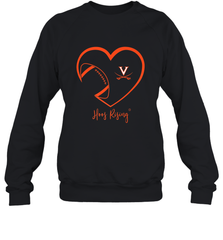 Virginia Cavaliers Football Inside Heart  Team Crewneck Sweatshirt Crewneck Sweatshirt - FordPhuMy