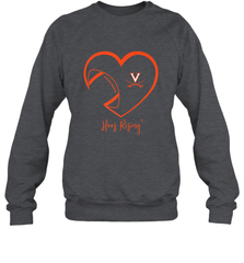 Virginia Cavaliers Football Inside Heart  Team Crewneck Sweatshirt Crewneck Sweatshirt - FordPhuMy