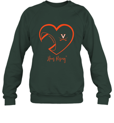Virginia Cavaliers Football Inside Heart  Team Crewneck Sweatshirt Crewneck Sweatshirt - FordPhuMy