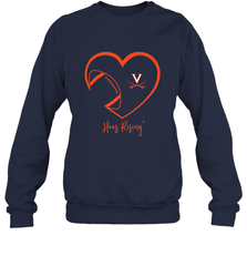 Virginia Cavaliers Football Inside Heart  Team Crewneck Sweatshirt Crewneck Sweatshirt - FordPhuMy