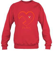 Virginia Cavaliers Football Inside Heart  Team Crewneck Sweatshirt Crewneck Sweatshirt - FordPhuMy