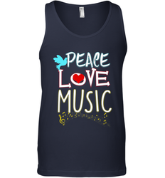 Peace Love Music Hippie Hipster Festival Men's Tank Top