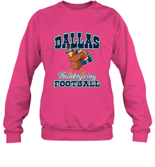 Dallas Thanksgiving Day Funny Turkey Playing Texas Football Premium T Shirt Crewneck Sweatshirt Crewneck Sweatshirt - FordPhuMy