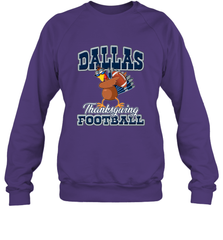 Dallas Thanksgiving Day Funny Turkey Playing Texas Football Premium T Shirt Crewneck Sweatshirt Crewneck Sweatshirt - FordPhuMy