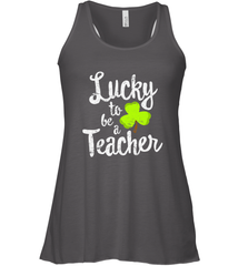 Teacher St. Patrick's Day Shirt, Lucky To Be A Teacher Women's Racerback Tank Women's Racerback Tank - FordPhuMy