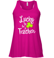 Teacher St. Patrick's Day Shirt, Lucky To Be A Teacher Women's Racerback Tank Women's Racerback Tank - FordPhuMy