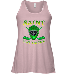 Saint Hat Tricks Ice Hockey Funny St Patricks Day Gift Women's Racerback Tank Women's Racerback Tank - FordPhuMy