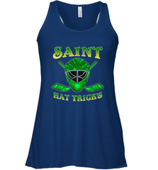 Saint Hat Tricks Ice Hockey Funny St Patricks Day Gift Women's Racerback Tank Women's Racerback Tank - FordPhuMy