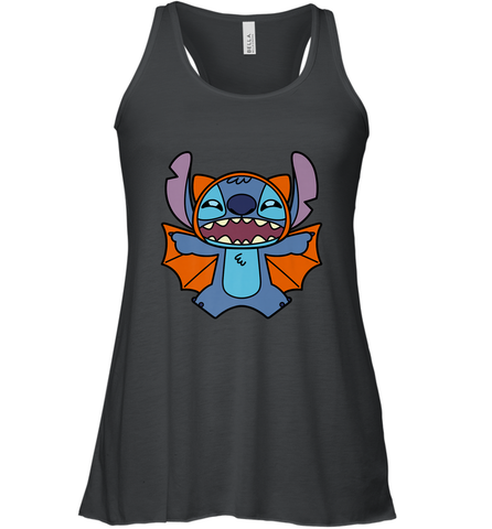 Disney Stitch Bat Halloween Costume Women's Racerback Tank Women's Racerback Tank / Black / XS Women's Racerback Tank - FordPhuMy