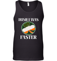 Irish I Was Faster Funny Running St Patricks Day Men's Tank Top