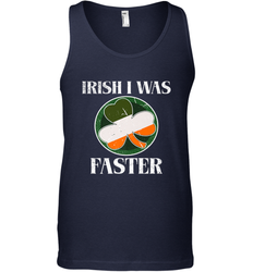 Irish I Was Faster Funny Running St Patricks Day Men's Tank Top