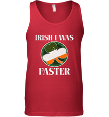Irish I Was Faster Funny Running St Patricks Day Men's Tank Top Men's Tank Top - FordPhuMy
