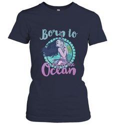 Disney Moana Born To Be In The Ocean Painted Women's T-Shirt
