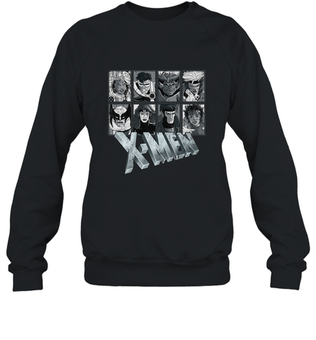Marvel X Men Animated Series Halftone Retro 90s Crewneck Sweatshirt Crewneck Sweatshirt / Black / S Crewneck Sweatshirt - FordPhuMy