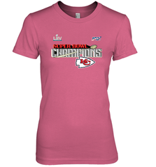 Youth Kansas City Chiefs NFL Pro Line by Fanatics Super Bowl LIV Champions Trophy Women's Premium T-Shirt Women's Premium T-Shirt - FordPhuMy