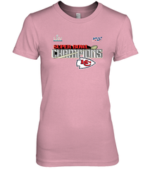 Youth Kansas City Chiefs NFL Pro Line by Fanatics Super Bowl LIV Champions Trophy Women's Premium T-Shirt Women's Premium T-Shirt - FordPhuMy