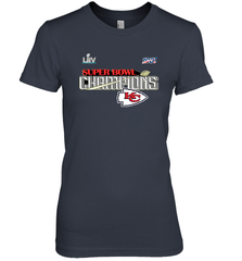 Youth Kansas City Chiefs NFL Pro Line by Fanatics Super Bowl LIV Champions Trophy Women's Premium T-Shirt Women's Premium T-Shirt - FordPhuMy