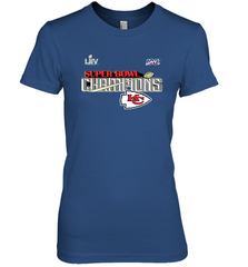 Youth Kansas City Chiefs NFL Pro Line by Fanatics Super Bowl LIV Champions Trophy Women's Premium T-Shirt Women's Premium T-Shirt - FordPhuMy